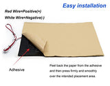 (Upgrade Version)Facon 12" x 18" Water Holding Tank Heater Pad With Automatic Thermostat Control for RV Camper Trailer 12V DC