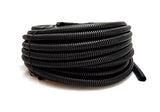 Wire Loom Black 20' Feet 3/8" Split Tubing Hose Cover Auto Home Marine
