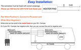 (Upgrade Version)Facon 12" x 18" Water Holding Tank Heater Pad With Automatic Thermostat Control for RV Camper Trailer 12V DC