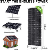 ECO-WORTHY 800 Watts Solar Panel Off Grid RV Boat Kit: 4pcs 195W Solar Panels + 60A PWM Charger Controller + 16Ft Solar Cable + Z Mounting Brackets