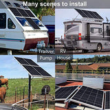 ECO-WORTHY 800 Watts Solar Panel Off Grid RV Boat Kit: 4pcs 195W Solar Panels + 60A PWM Charger Controller + 16Ft Solar Cable + Z Mounting Brackets