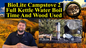 BioLite Campstove 2 Full Kettle Water Boil - Time And Wood Used