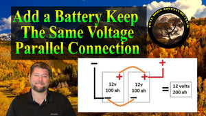 How To Connect Two 12 Volt Batteries To Produce 12 Volts - Parallel Connection