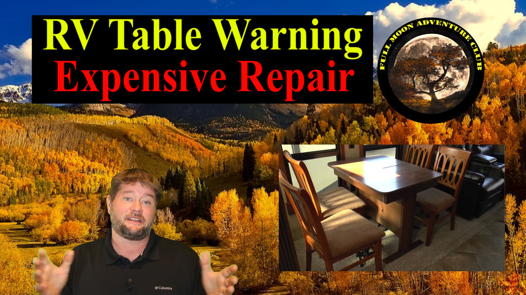 RV Slide Out Table Warning