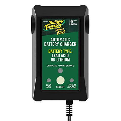 Deltran Battery Tender Junior 12Volt 800mAh AGM, flooded, GEL, or lithium (LiFePO4) 022-0199-DL-WH