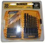 DEWALT DW1177 20-Piece Black-Oxide Metal Drill Bit Set