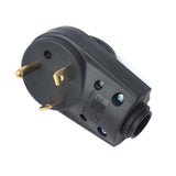 BougeRV 30 AMP RV Receptacle Plug Electrical Plug Adapter with Handle (Male Plug)
