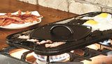 Lodge Pro-Grid Cast Iron Grill and Griddle Combo. Reversible 20" x 10.44" Grill/Griddle Pan with Easy-Grip Handles