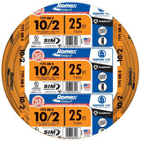 Southwire 28829021 25' 10/2  with ground Romex brand SIMpull residential indoor electrical wire type NM-B, Orange